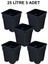 Plastik Kare Saksı 25 Litre 5 Adet 1