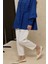 Ithal Polyviscon Kumaş Jogger Pantolon Beyaz 1
