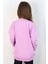 Kız Çocuk Sweatshirt Yaldızlı Yazı Baskılı 6-12 Yaş, Lila 3