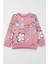 Kız Çocuk Sweatshirt Bahar Temalı Çicek Desenli 2-6 Yaş, Gülkurusu 4