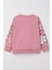 Kız Çocuk Sweatshirt Bahar Temalı Çicek Desenli 2-6 Yaş, Gülkurusu 5