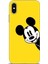 Apple iPhone Xs Kılıf Hd Baskılı - Sarı Mickey Mouse 1
