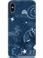 iPhone Xs Max Kılıf Hd Baskılı - Notalar ve Kalpler Mavi 1