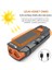 Güneş Enerjili, 2000MAH Bisiklet Lambası, USB Şarj Edilebilir LED Lamba, 120DB Bisiklet Kornası 3