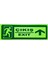 30X10 cm Fosforlu Yangın Uyarı (Acil Çıkış-Emergency Exit) Levhası (Yukarı Yön) 1