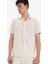 %100 Pamuk Regular Fit Polo Yaka Keten Görünümlü Yazlık Kısa Kollu Gömlek D7531AX25SP 1
