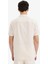 %100 Pamuk Regular Fit Polo Yaka Keten Görünümlü Yazlık Kısa Kollu Gömlek D7531AX25SP 5