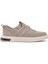 Erkek Bej Bağcıklı Desenli Kumaş Sneaker 25sfd69326f 1