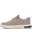 Erkek Bej Bağcıklı Desenli Kumaş Sneaker 25sfd69326f 2