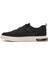Erkek Siyah Bağcıklı Desenli Kumaş Sneaker 25sfd69326f 2
