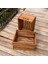 Wooden Destinty Ahşap Kasa - Raf - Kitaplık - Organizer Düzenleyici 40CM (Boy) x 30CM (En) x 20CM (Yükseklik) 3