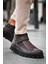 Cırtlı Erkek Sneaker Bot Kahve 1