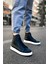 Bağcıklı Erkek Sneaker Bot Siyah 1