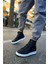 Bağcıklı Erkek Sneaker Bot Siyah 3