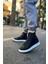 Bağcıklı Erkek Sneaker Bot Siyah 4