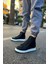 Bağcıklı Erkek Sneaker Bot Siyah 5