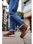 Bağcıklı Erkek Sneaker Bot Taba 5
