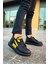 Bağcıklı Erkek Sneaker Bot Siyah Sarı 2