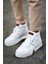 Bağcıklı Erkek Sneaker Bot Beyaz Beyaz 2