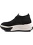 Siyah Tekstil Taşlı Kadın Sneaker 2