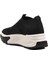 Siyah Tekstil Taşlı Kadın Sneaker 4