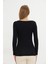 Kadın Kayık Yaka Basic Uzun Kollu Body Likralı Bluz Viskon Body 160 5