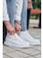 Bağcıklı Erkek Sneaker Bot Beyaz 1