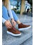 Bağcıklı Kadın Sneaker Bot Taba 1