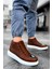 Bağcıklı Erkek Sneaker Bot Taba 2