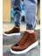Bağcıklı Erkek Sneaker Bot Taba 3