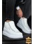 Bağcıklı Deri Erkek Sneaker Bot Beyaz 2
