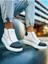 Bağcıklı Erkek Sneaker Bot Beyaz Antrasit 3