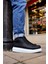 Bağcıklı Erkek Sneaker Bot Siyah 2