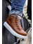 Bağcıklı Erkek Sneaker Bot Taba 2