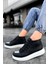 Bağcıklı Erkek Sneaker Bot Siyah 1