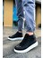 Bağcıklı Erkek Sneaker Bot Siyah 4