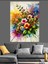 Çiçek Patlaması Sanatı Dekoratif Kanvas - Mdf Ahşap Tablo 2