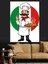 Italyan Şef ve Pizza Sanatı Dekoratif Kanvas - Mdf Ahşap Tablo 1