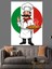Italyan Şef ve Pizza Sanatı Dekoratif Kanvas - Mdf Ahşap Tablo 4