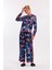 Kadın Anka Kuşu Desenli Saten Pijama 1