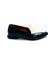 Siyah & Bej Rugan Deri Kadın Loafer 1