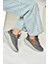 U702001504 Füme/turuncu Kumaş Spor Ayakkabı Sneakers 2