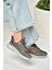 U702001504 Füme/turuncu Kumaş Spor Ayakkabı Sneakers 3