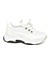 U239032604 Beyaz Kumaş Kalın Tabanlı Spor Ayakkabı Sneakers 5