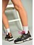 U602602502 Siyah Süet Kadın Spor Ayakkabı Sneakers 5