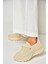 U239004004 Bej Kumaş Spor Ayakkabı Sneakers 2
