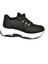 U239032604 Siyah Kumaş Kalın Tabanlı Spor Ayakkabı Sneakers 5