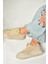 P602045002 Bej Süet Kadın Spor Ayakkabı Sneakers 2