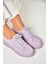 P602045002 Lila Süet Kadın Spor Ayakkabı Sneakers 1