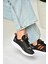 U702001504 Siyah/turuncu Kumaş Spor Ayakkabı Sneakers 4